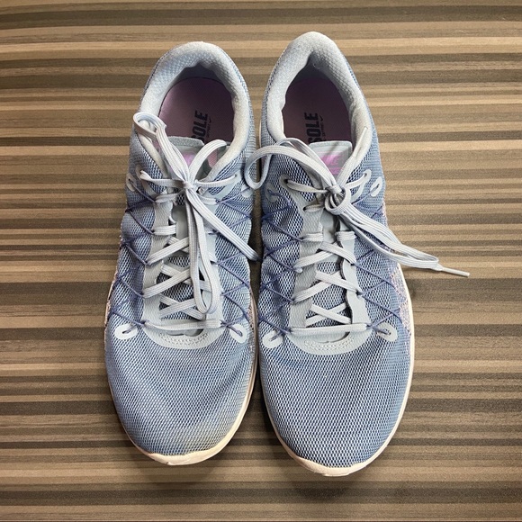 🌹 Nike Flex Fury 2Women Running Shoe Blue/Pink 11 - Picture 7 of 10